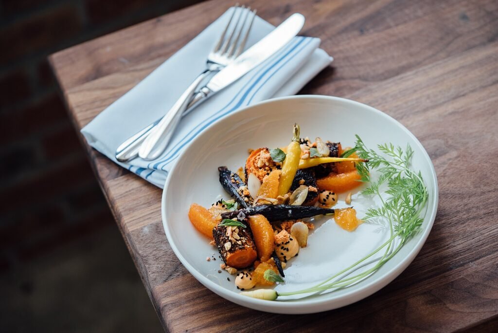 Beautifully plated dish illustrating fine dining etiquette