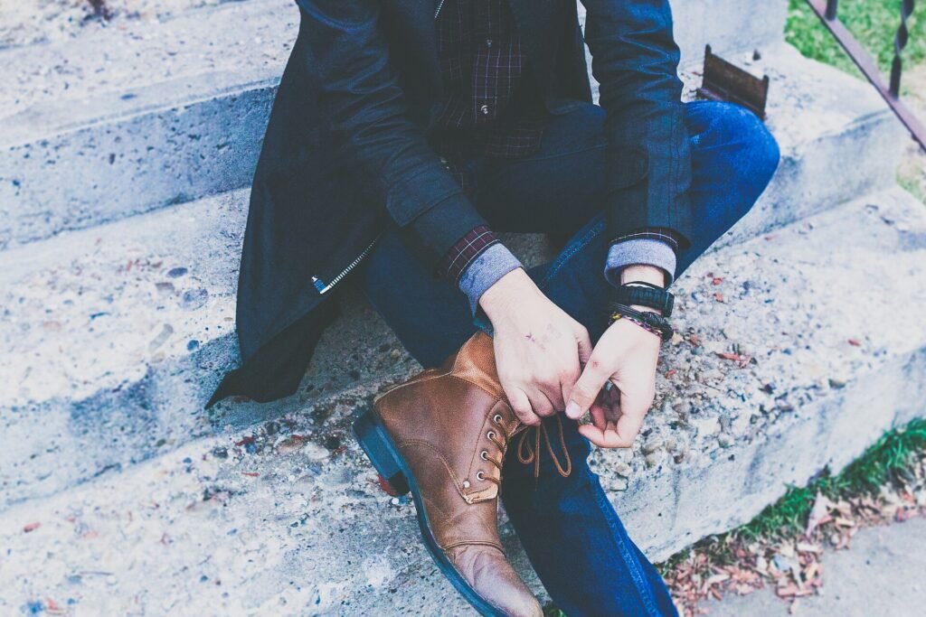 Leather shoes and tailoring as capsule wardrobe essentials