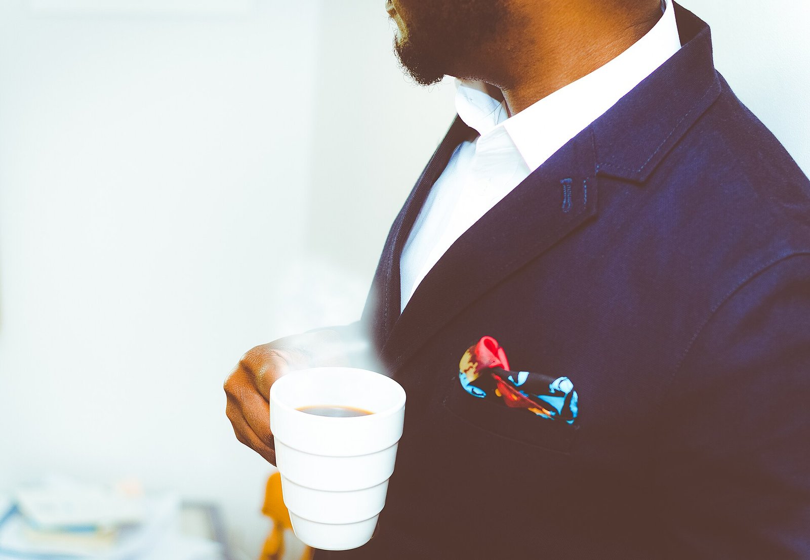 Navy blazer and white shirt, classic capsule wardrobe essentials